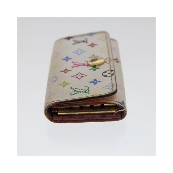Pre Loved LOUIS VUITTON Monogram Multicolor Multi Cles 4 Key Case White M60043 - Picture 3 of 10